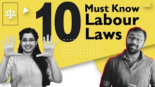 Top 10 labour laws in India for Employees FtLabourLawAdvisor [upl. by Nomaj]