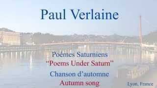 French Poem  Chanson dAutomne by Paul Verlaine  Slow and Fast Reading [upl. by Annaierb804]