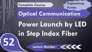 Power Launched by LED in Step Index Fiber  Power Coupling in Fiber  Optical Fiber Communication [upl. by Annaid894]