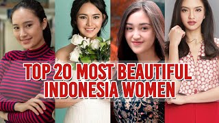 Top 20 Most Beautiful Indonesia women [upl. by Sible809]