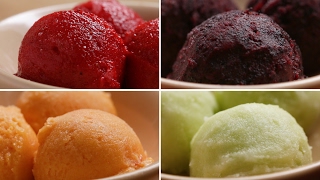 2Ingredient Sorbet 4 Ways [upl. by Euqinoj]