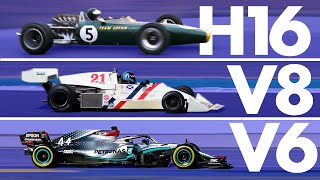 The Incredible Evolution of Formula 1 Engines  Track Evolution [upl. by Parks]