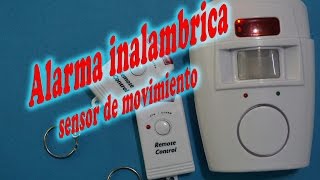 Alarma inalambrica sensor de movimiento [upl. by Adamsen]