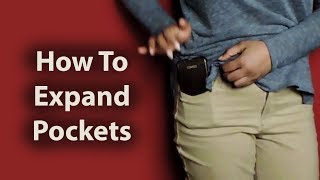 How to Make Jeans Pockets Deeper DIY Sewing Tutorial [upl. by Vania]