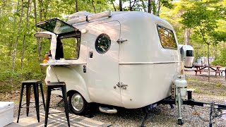 SUPER CUTE Light Weight Travel Trailer  Happier Camper HC1 Tour [upl. by Derna]