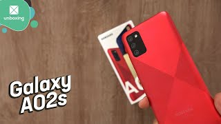 Samsung Galaxy A02s  Unboxing en español [upl. by Myke]