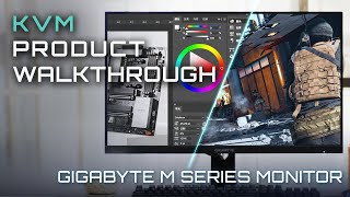 GIGABYTE M Series Monitor with KVM  Product Overview [upl. by Ymij]