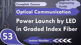 Power Launched by LED in Graded Index Fiber  Power Coupling in Fiber  Optical Fiber Communication [upl. by Gan191]