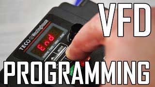 Lathe VFD 2 How to Program a VFD for a lathe TecoWestinghouse L510 [upl. by Nuaj]