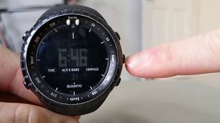 Suunto Core Changing the Time and Date [upl. by Fiedling241]