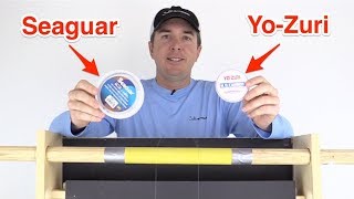 Seaguar vs YoZuri Fluorocarbon Leader Review Abrasion Strength Test [upl. by Blinny]