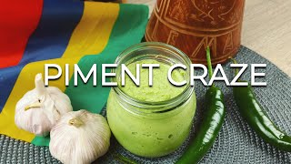 Piment Crazé Recipe  Green Chilli Paste the Mauritian Way [upl. by Bernie]