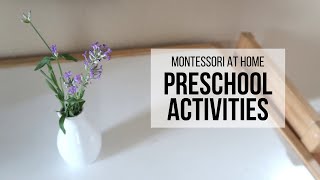 MONTESSORI AT HOME Preschool Activities  Montessori Homeschool Preschool [upl. by Hewie]