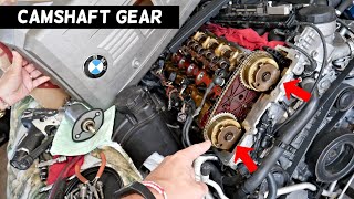 BMW VVT VANOS CAMSHAFT SPROCKET GEAR REPLACEMENT EXPLAINED [upl. by Denten]