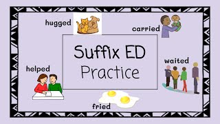 Suffix ED Practice  4 Minute Phonics [upl. by Elleiram]