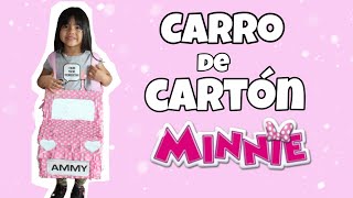 Carro de cartón Minnie Mouse Fácil [upl. by Gurolinick752]