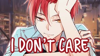 「Nightcore」→ I Don’t Care ♪ Ed Sheeran amp Justin Bieber LYRICS ✔︎ [upl. by Euhsoj789]