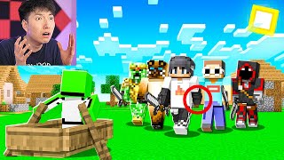 I Reacted to Dreams Minecraft SPEEDRUN vs 5 HUNTERS REMATCH [upl. by Seel22]