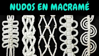 5 nuevos NUDOS en MACRAMÉ paso a paso  5 New Knots in Macrame [upl. by Bust207]