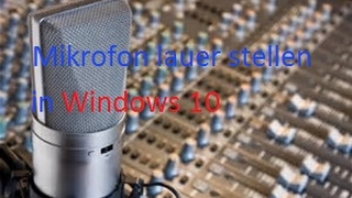 Mikrofon lauter stellen in Windows 10 [upl. by Kared]