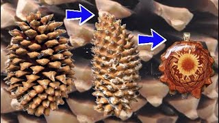 How To Make A Coulter Pinecone Pendant [upl. by Aicirtan]