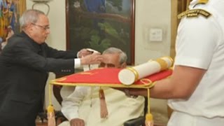 Former PM Vajpayee receives Bharat Ratna Indias highest civilian honour [upl. by Nywra157]