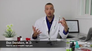 How to use a cannabis vape pen with Dr D [upl. by Akemaj]