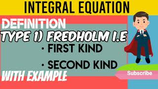 TYPE 1 Fredholm integral equation with example [upl. by Eelirrem]