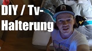 DIY TVHalterung  Kostengünstig und schnell HD [upl. by Mella]