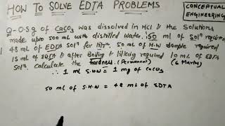 How To Solve EDTA Problems [upl. by Ellehcit]