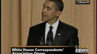 CSPAN President Obama at the 2009 White House Correspondents Dinner [upl. by Casmey]