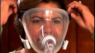 Fitting and Adjusting  Respironics FitLife Total Face CPAP Mask [upl. by Shandee]