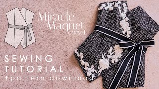 DIY Easy Wrap Corset Belt With Boning Sewing Tutorial  Pattern Download Miracle Magnet [upl. by Tlevesor]