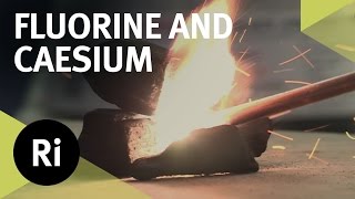 Reacting Fluorine with Caesium  First Time on Camera [upl. by Almeria]