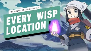 Pokemon Legends Arceus  Every Wisp Location [upl. by Hgalehs810]