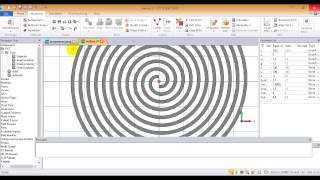 Design Archimedean spiral antenna connected to coax [upl. by Cod]