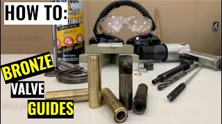 How To Installing Bronze Valve Guides [upl. by Steffin]