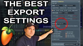 BEST Export Settings Get The Best Audio Quality From FL Studio 20 [upl. by Markman162]