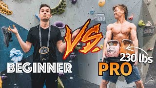 105 KG CLIMBER VS BEGINNER [upl. by Ahsiuqram]