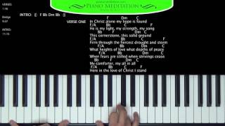 In Christ Alone Kristian Stanfill  How to Play on the Piano  F [upl. by Susy]