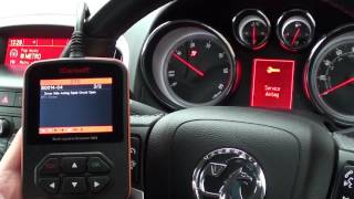 Vauxhall Opel Astra J Airbag Light B0014 04 Service Reset [upl. by Sneve]