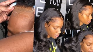 BEST amp EASIEST way to MELT your lace  Beginner friendly  Frontal Quickweave [upl. by Koal]