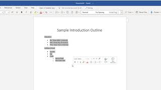 How to format an outline in MS Word 365 [upl. by Harrow]