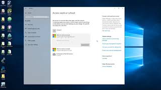 Remove work or school account from Windows 10 [upl. by Stetson]