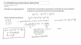 51 Interferencia constructiva y destructiva [upl. by Akcebar512]