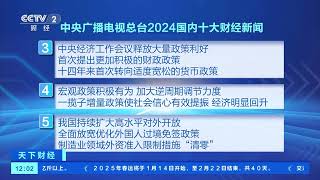 天下财经中央广播电视总台发布2024国内国际十大财经新闻  新闻来了 News Daily [upl. by Alfred153]