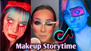 Makeup Storytime Tik Tok Compilation  Scary story [upl. by Hocker]