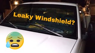 How to quickly and cheaply repair a leaking windshield using Permitex Flowable Silicone [upl. by Eserehc]