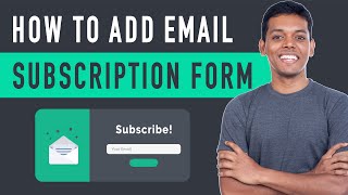 How to Add Email Subscription to WordPress  using Mailchimp [upl. by Atinnod]