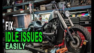 How To Fix Idle Issues  Bike wont stay in idle EASY Diagnosis [upl. by Bohon885]